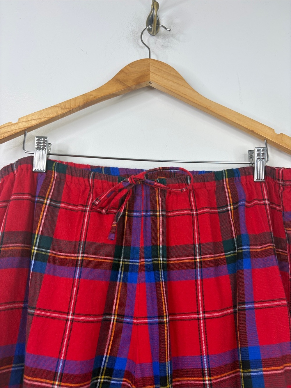 Lauren Ralph Lauren Pajamas Womens Large Red Tartan Plaid Cotton Flannel PJs - Picture 12 of 15